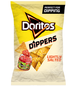 DORITOS DIPPERS LIGHTLY SALTED